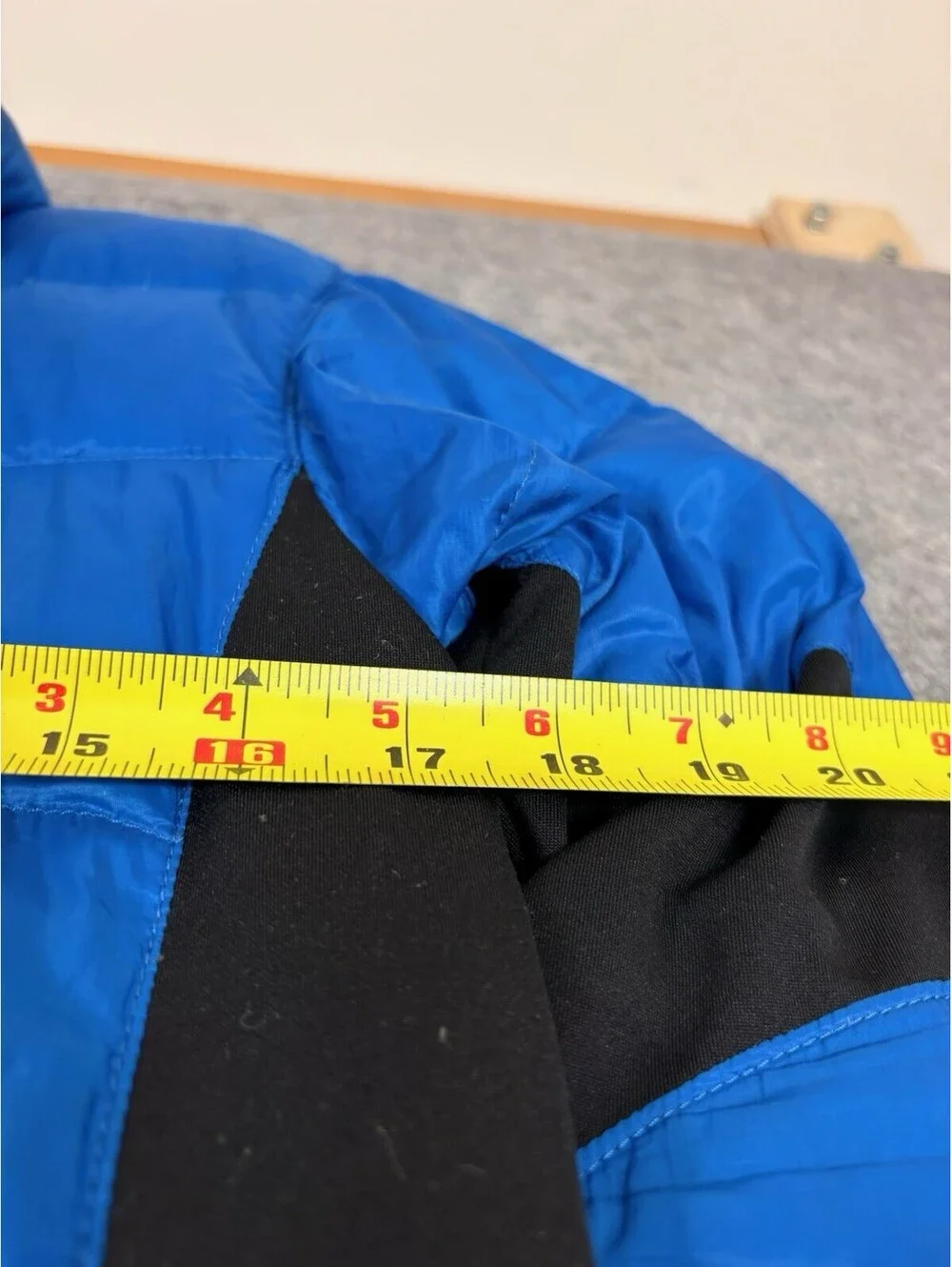 North Face Crimptastic Jacket Boys Large Blue Black Down Puffer Pertex Quantum